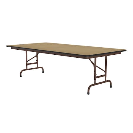 Correll CFA Adjustable HPL Folding Tables 36x96 Fusion Maple CFA3696PX-16